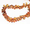 Fine Quality Natural Brandy Citrine Faceted Pear Drop Briolette Beads Strand Length is 8 Inches & Sizes from 7mm approx. 